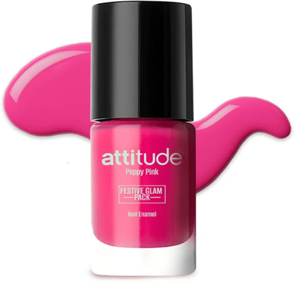 PARTHSHEEL ENTERPRISES PE attitude Peppy Pink Festive Glam Pack Nail Paint Peppy Pink