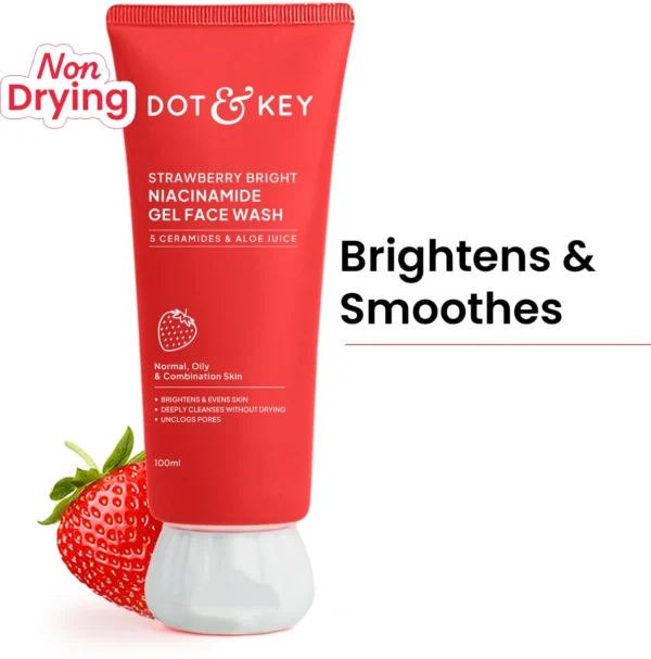 Dot & Key Strawberry Bright Niacinamide Gel Face Wash