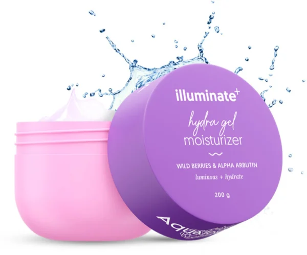 Aqualogica Illuminate + Hydra Gel Moisturizer with Wild Berries & Alpha Arbutin