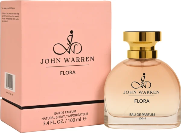 John Warren FLORA Long-Lasting Fragrance with Mandarin Orange, Lotus, Rose  -  100 ml (For Women)