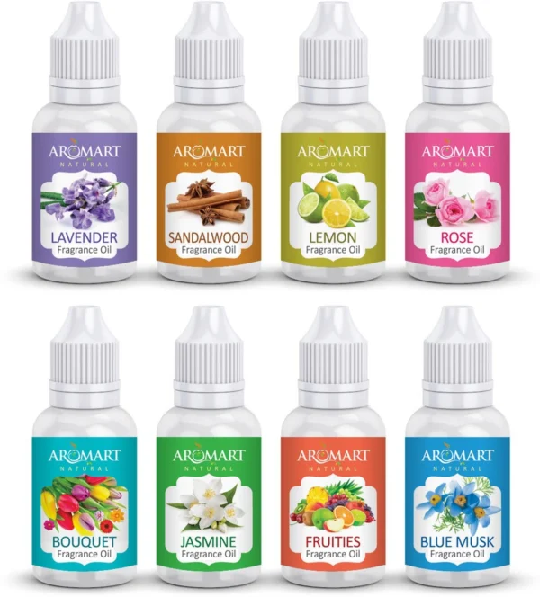 Aromart Soap Making Fragrance oil for Handmade Soap - Set of 8 (15 ml each) (120 ml)