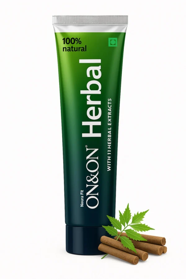 Neura Fit On & On Herbal Toothpaste | Fresh Breath | Ayurvedic Formula | Herbal Extracts Toothpaste (150 g)