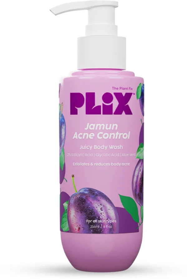 The Plant Fix Plix Jamun 2% Salicylic Acid Body Wash For Body Acne (236 ml)