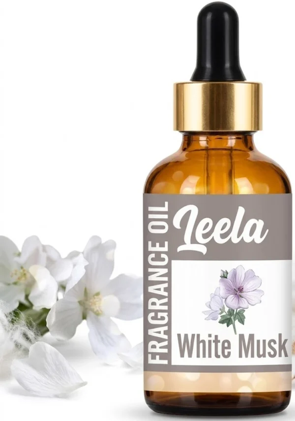 Leela White Musk Fragrance Oil-30ml Skin Care & Cosmetic Products & Stress Relaxing (30 ml)