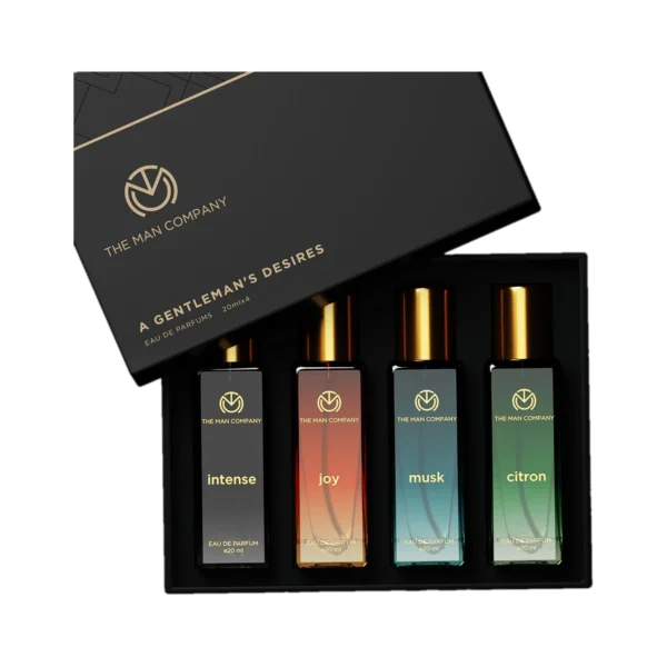 THE MAN COMPANY Perfume for Men Gift Set - 4*20ml | A Gentleman's Desire -  80 ml (For Men)