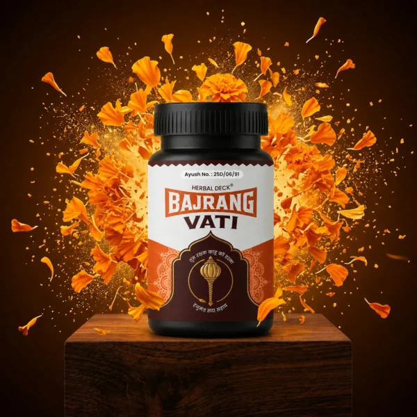 Herbal Deck Bajrang Vati Herbal Weight Gain Supplement Energy Stamina Ayurvedic Natural Tab (120 Tablets)