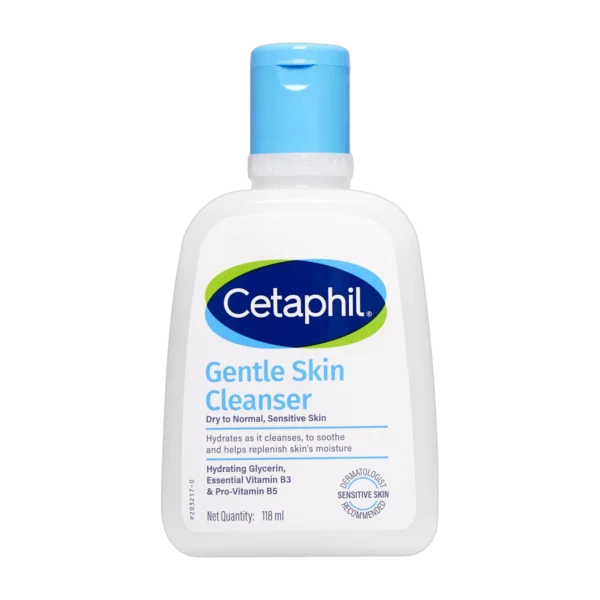 Cetaphil Gentle Skin Cleanser With Mild, Non Irritating Formula For Dry to Normal, Sensitive Skin Face Wash (118 ml)