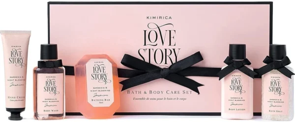 KIMIRICA Love Story Luxury Bath & Body Care Gift Box/Gift Set Combo For Men & Women (5 Items in the set)