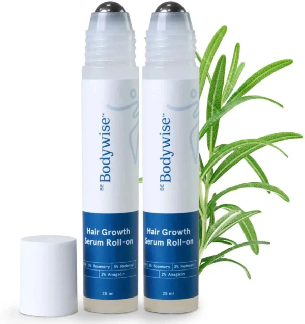 Be Bodywise 3% Redensyl & Rosemary Hair Growth Serum Roll On | Prevents Hair Fall (50 ml)