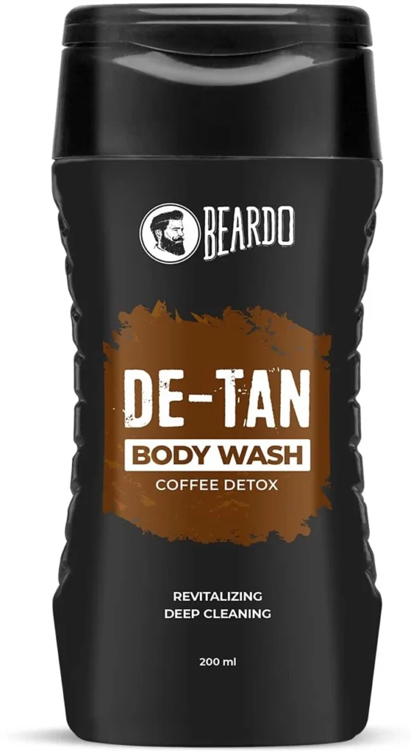 BEARDO De-Tan Body Wash for Men | Coffee & Aloe Extracts Refreshing Fragrance |Caffeine (200 ml)