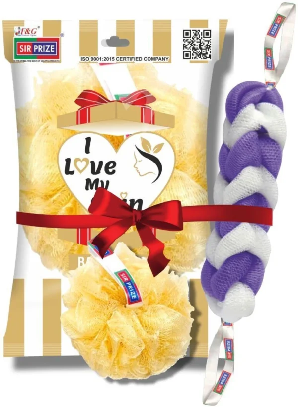 Sir Prize Unisex Bath Body Back Scrubber With Pack Loofah